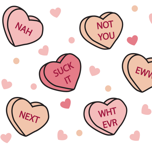 Anti Valentine Glass Cups