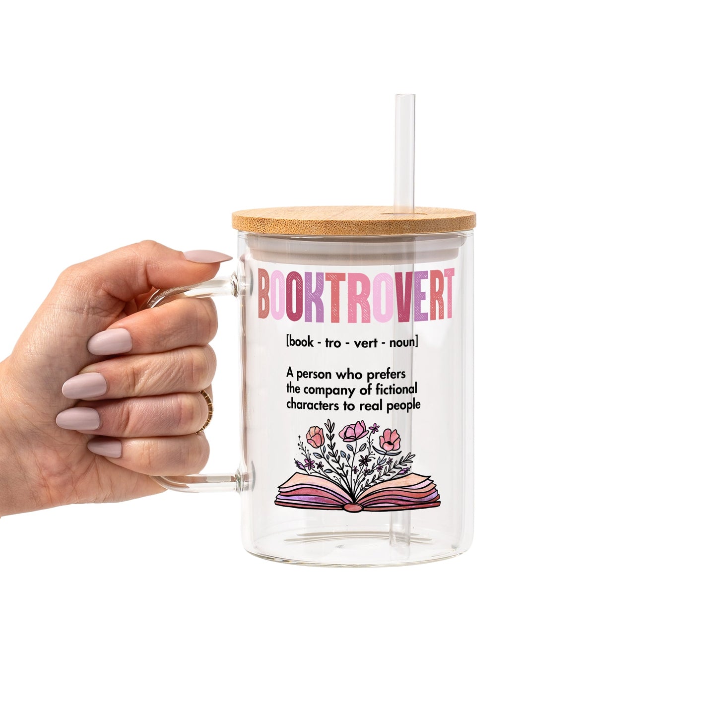 Booktrovert Glass Cups