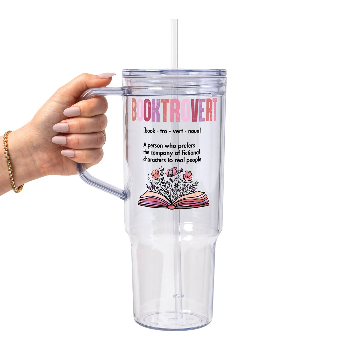 Booktrovert Glass Cups