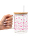 Confetti Hearts Valentine Glass Cups