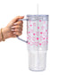 Confetti Hearts Valentine Glass Cups