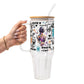 Flower Affirmations Glass Cups
