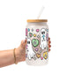 Valentine's Day Candy Hearts Ghostie Glass Cups
