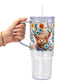 Vasos de cristal de vaca de las Highlands