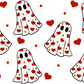 Heart Ghosts Valentine Glass Cups