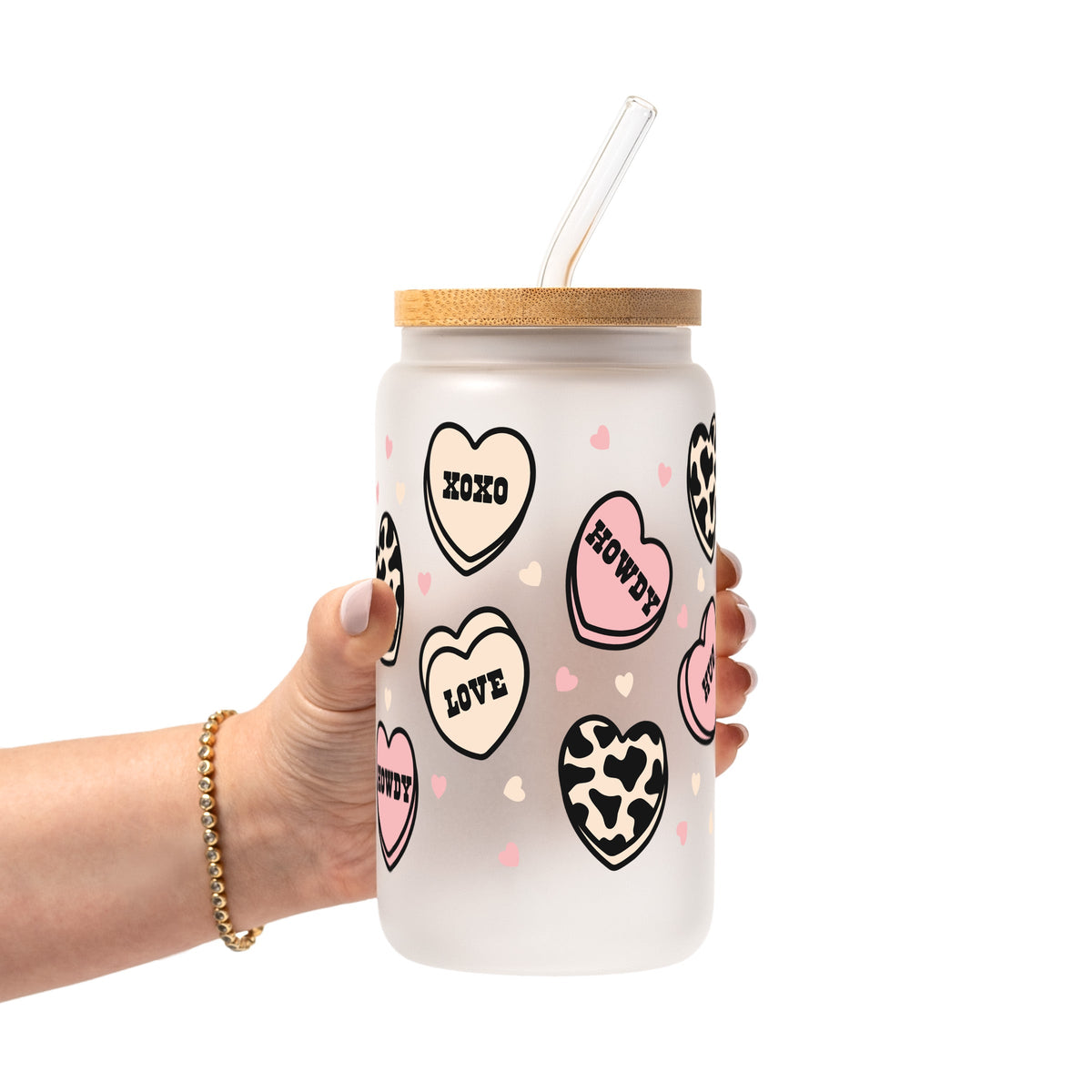 Western Valentine Glass Cups