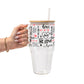 Love Script Glass Cups
