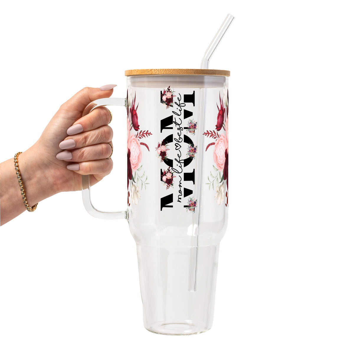 Mom Life Best Life Glass Cups