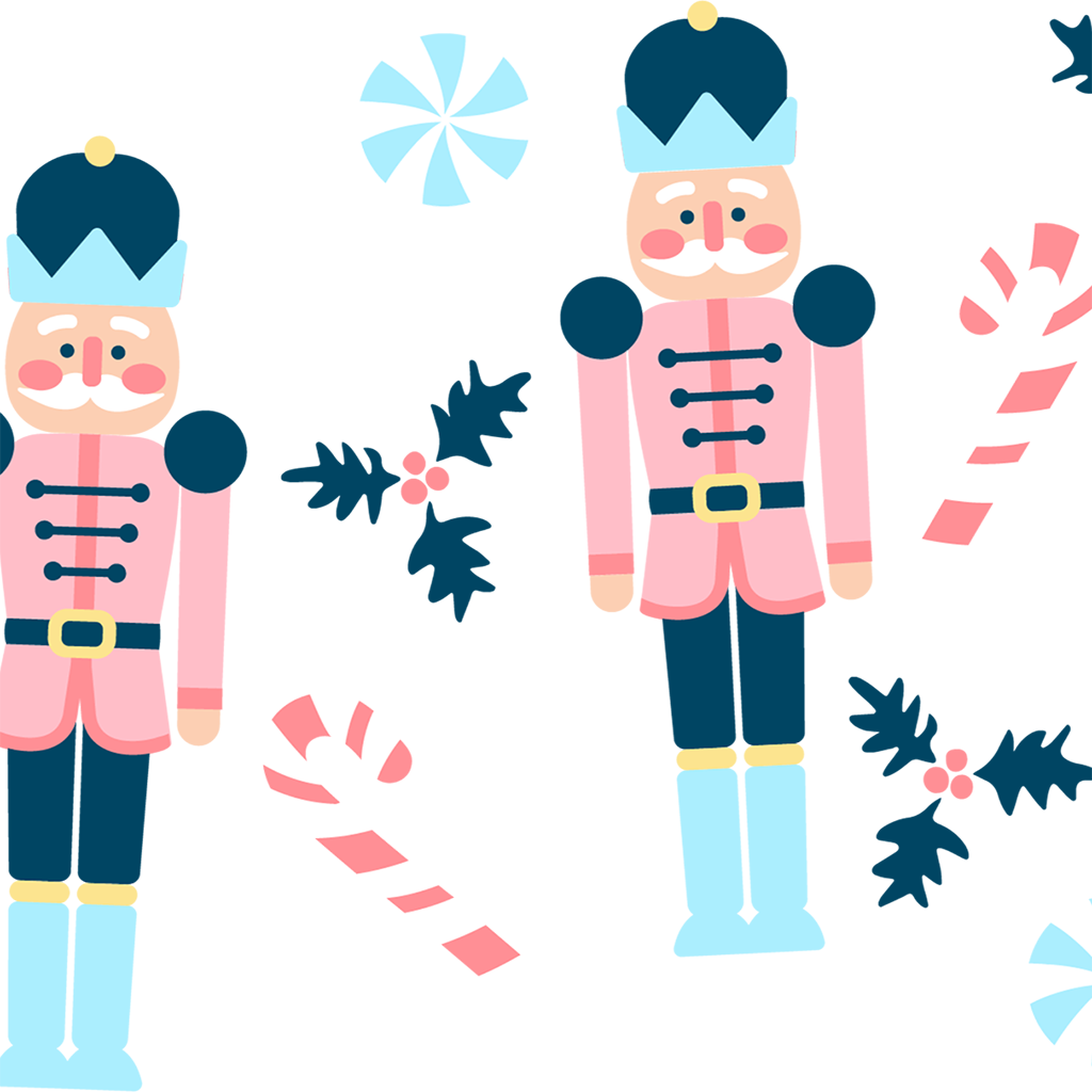 Nutcracker Christmas Glass Cups
