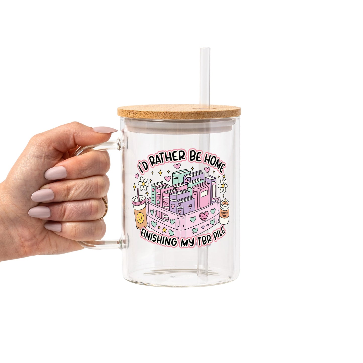 I'd Rather Be Home Glass Cups