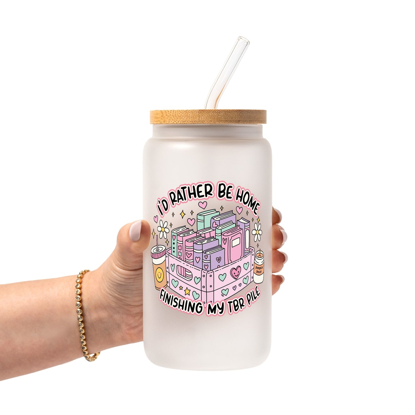 I'd Rather Be Home Glass Cups