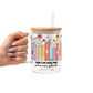 No Such Thing As Too Many Books Glass Cups