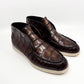 Zapato Maurice Nashville de cocodrilo hecho a medida - Marrón