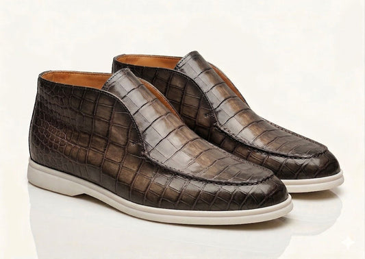 Maurice Nashville Custom Made Alligator Shoe - Brown