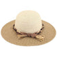 C.C Wooden Beads Braids Trim Two Tone Hat