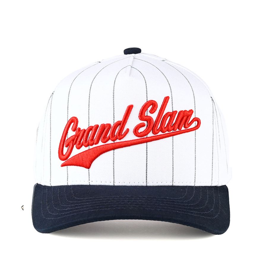 C.C HOME RUN Letter Stripe Two Tone Trucker Cap