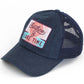 C.C Women's Sunshine & Lake Time Patch Ponytail Cap