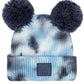 C.C Tie Dye Baby Beanie C.C Rubber Patch Double Yarn Pom