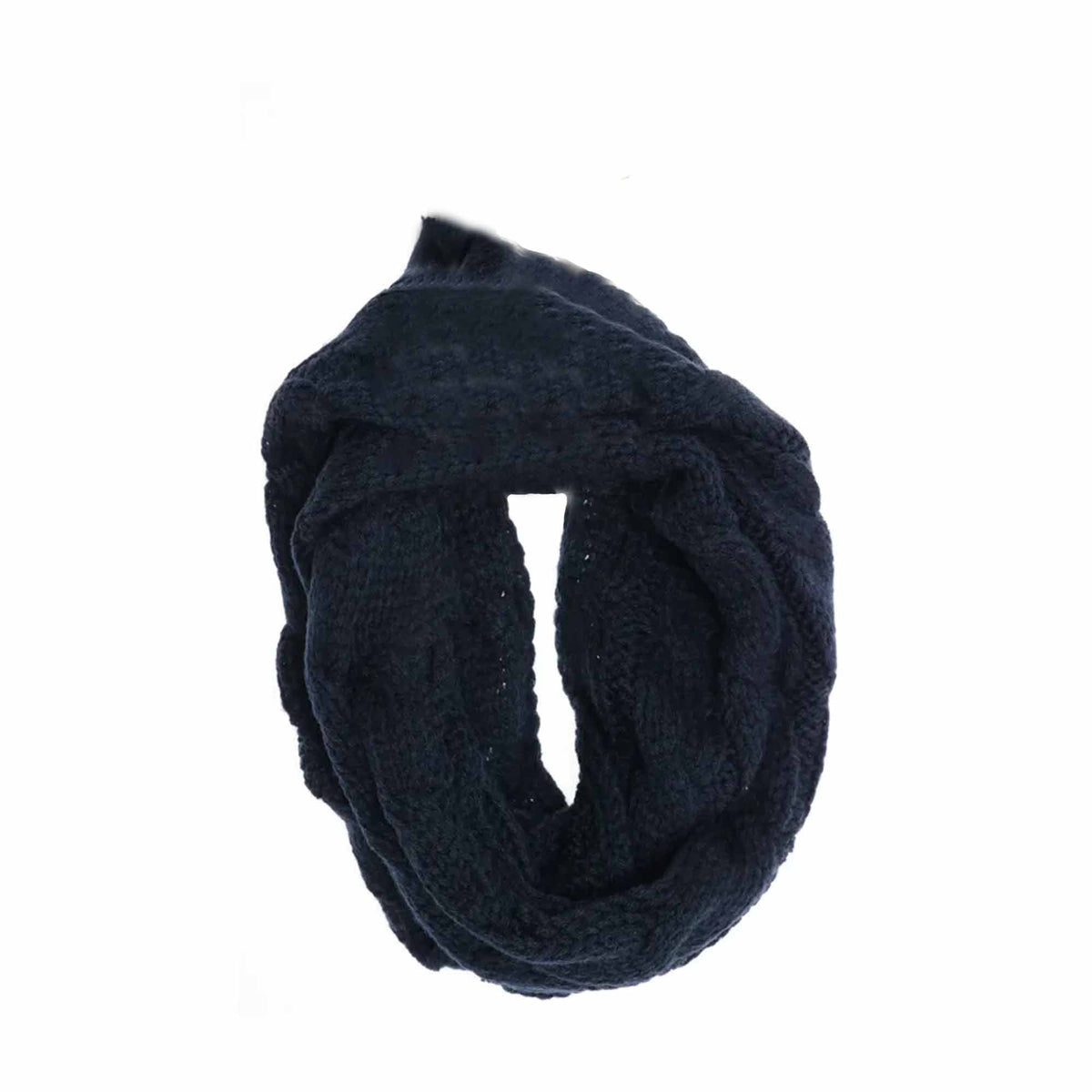 KIDS Solid Cable Knit C.C Infinity Scarf