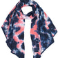 C.C Tie Dye Bias Cut Scarf With Rubber Patch