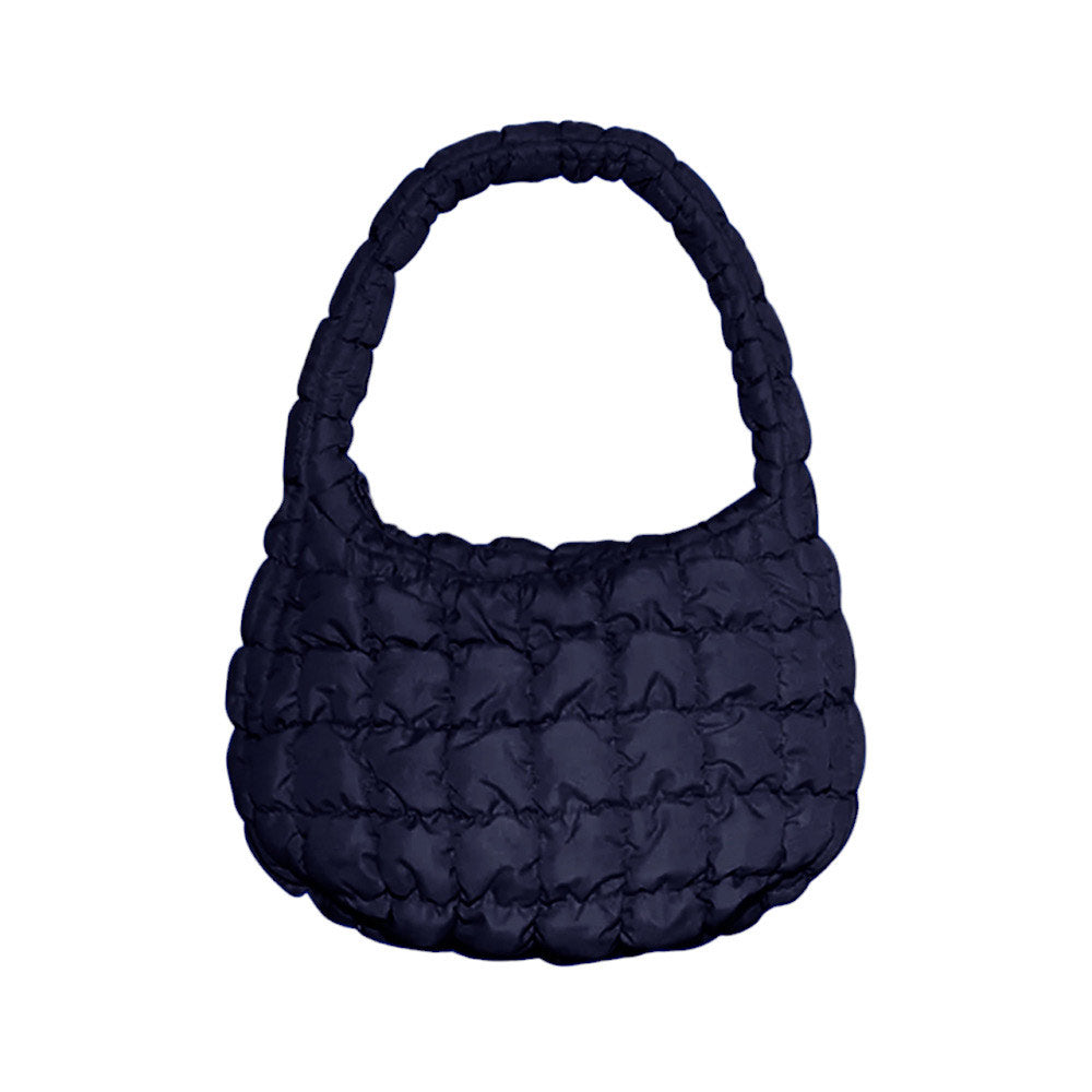 Quilted Puffer Tote Shoulder Bag