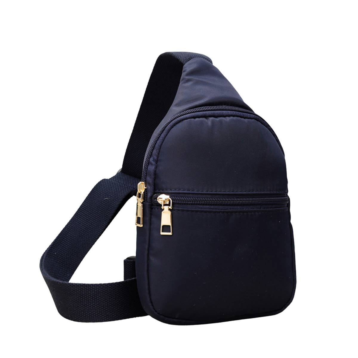 Solid Nylon Mini Sling Bag