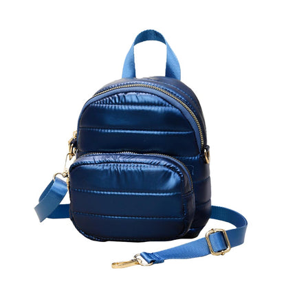 Solid Puffer Mini Backpack Bag