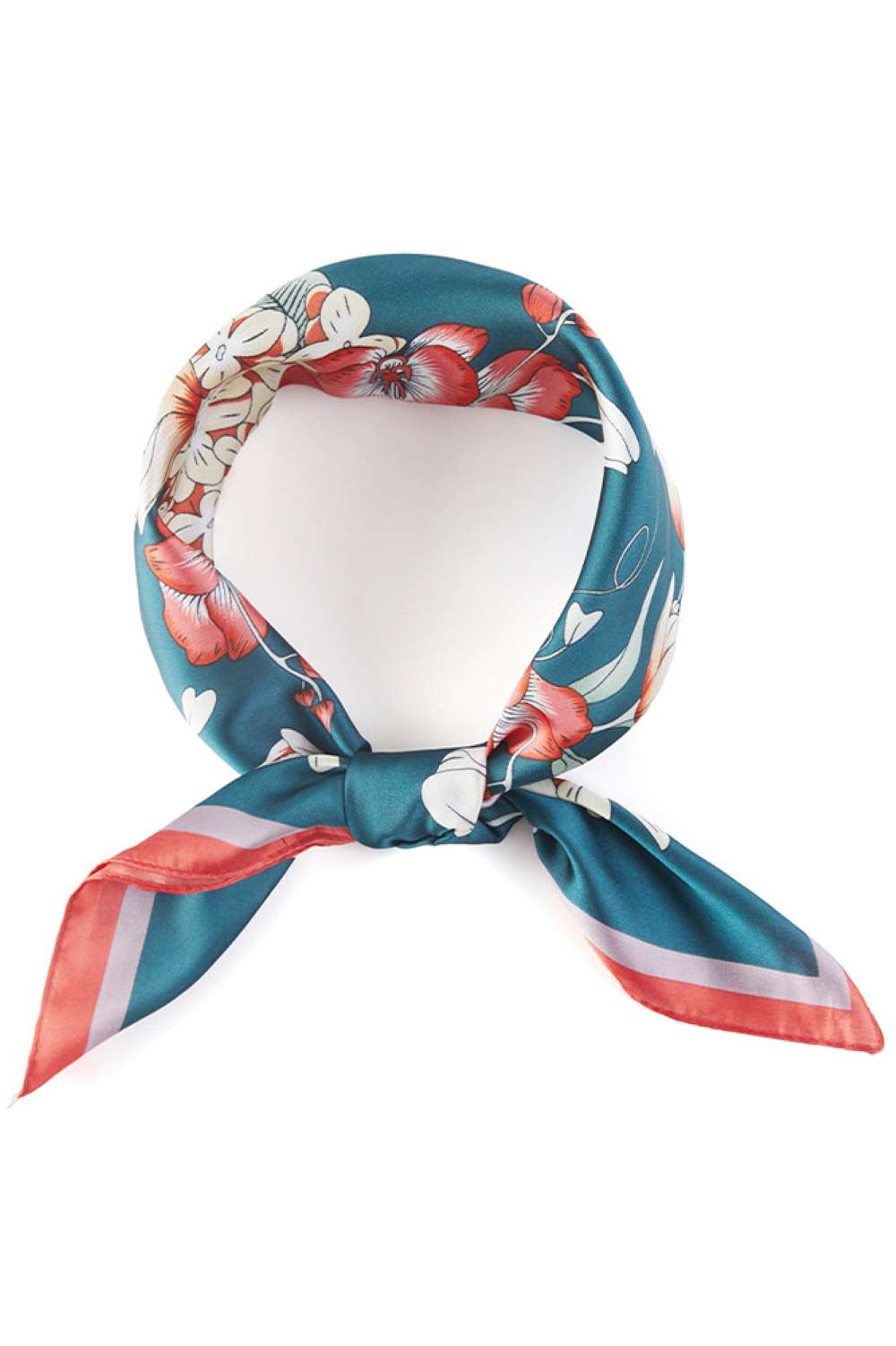 Flower Pattern Bandana Scarf