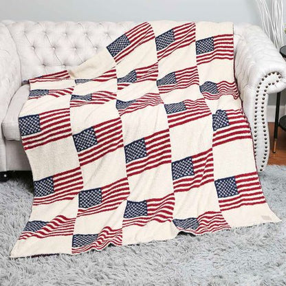 American Flag Throw Blanket