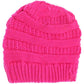 C.C CRISS CROSS PONYTAIL KNIT BEANIE