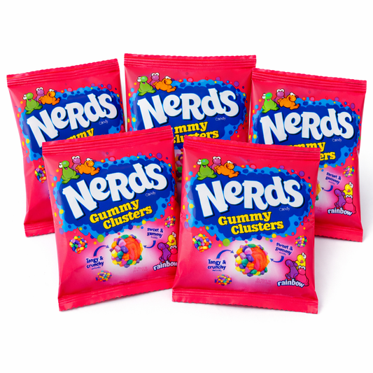Nerds Gummy Clusters Rainbow Candy – 0.5oz Packs – Bulk Value Bag