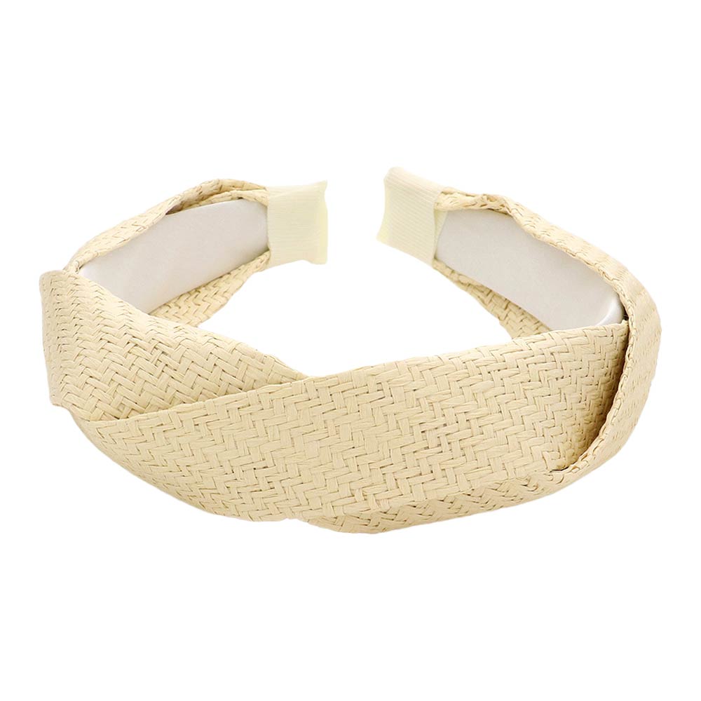 Braided Straw Headband