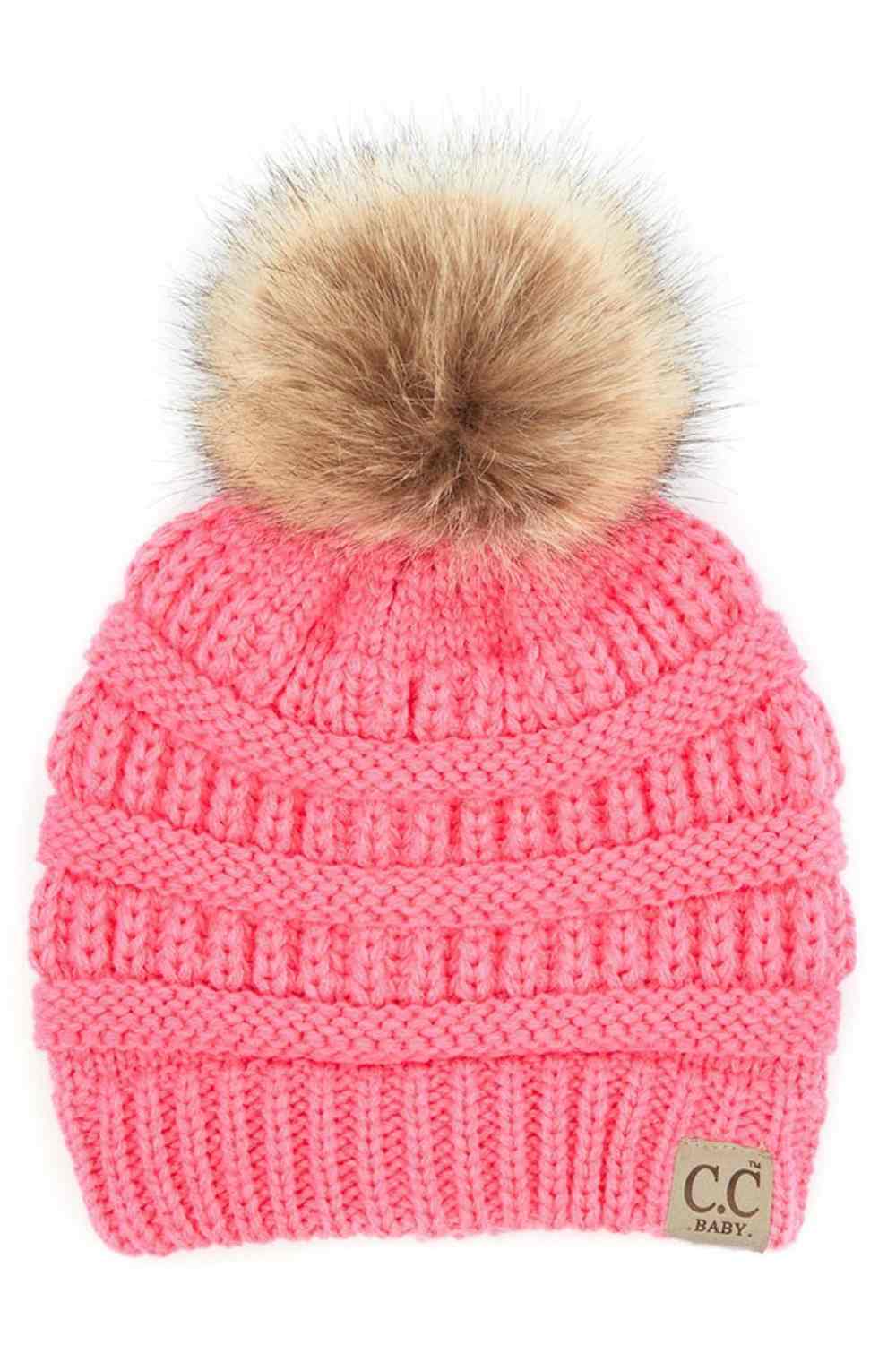 C.C Solid Ribbed Baby Beanie