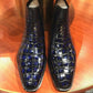 Maurice New Jersey Custom Alligator Boot - Navy