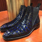 Maurice New Jersey Custom Alligator Boot - Navy