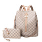 Women's Slouchy Fashion Printed Korean Retro Backpacks