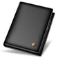 Men's Blue First Layer Cowhide Vertical Korean Men's Wallets