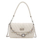 Women's Fashion Chain Pleated Cloud Black Shoulder Bags
