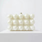 French Wave Pearlescent Egg Shell Acrylic Evening Bags