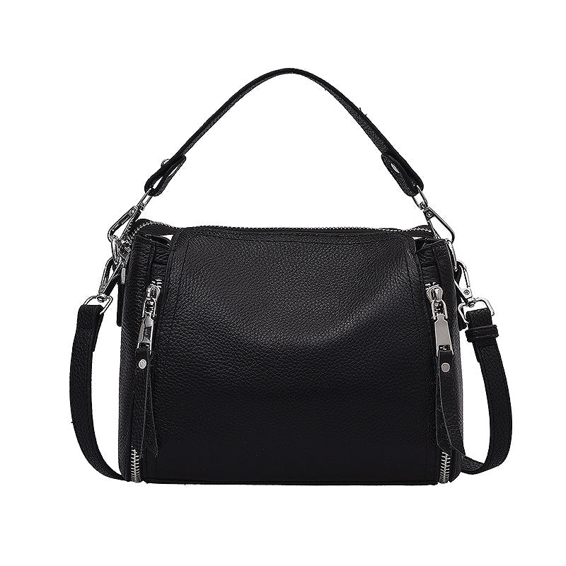 Women's Leather Simple Trendy Top Layer Cattlehide Shoulder Bags