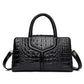 Women's Retro Alligator Print Large Capacity High Bags