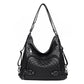 Women's Spring Washed-out Vintage Fashion Trend Large Shoulder Bags
