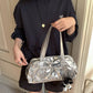 Women's Simple Underarm Niche Pleated Bow Summer Shoulder Bags