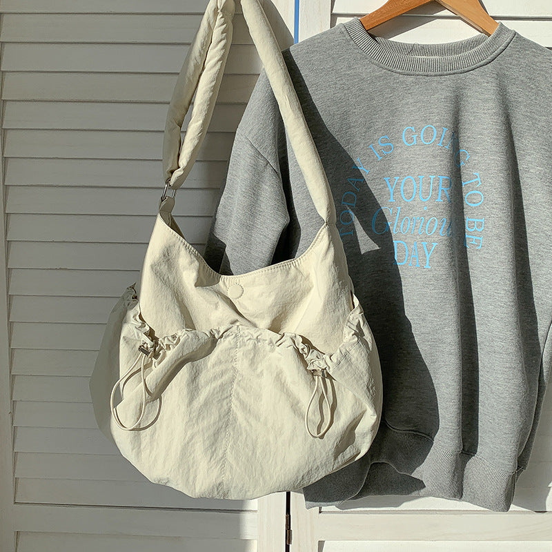 Women's College Niche Korean Style Nylon Large Shoulder Bags
