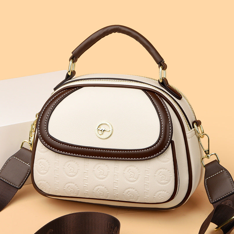 Women's Fashion Contrast Color Versatile Large Capacity Crossbody Bags