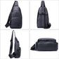 Men's Leather First Layer Trendy Large Capacity Men's Chest Bags