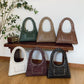Fashion Motorcycle Oil Wax Leather Simple Waste Armpit Bags