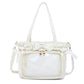 Women's Pain Ballet Holiday Surface Pure Color Shoulder Bags