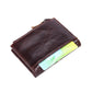 Women's & Men's & Vintage Oil Wax Genuine Leather Short Activity Men's Wallets