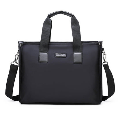 Men's Oxford Cloth Business Horizontal Canvas Large Capacity Men's Handbags